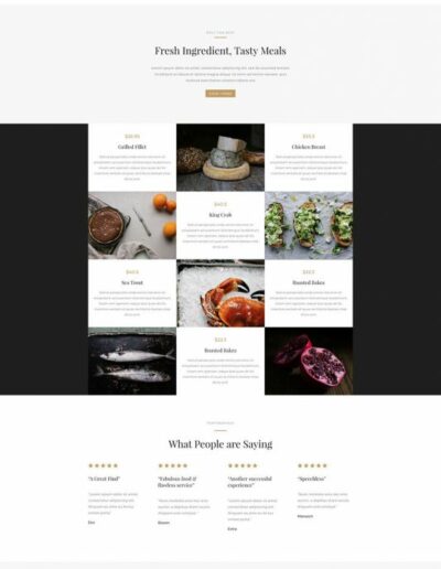 Restaurant Landingpage